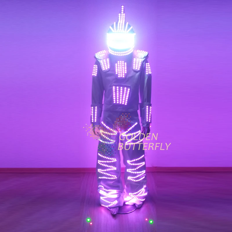 Led Costume 2017 New Fashion LED Lights Up For Clothing / Costumes Luminous / Dress LED/ Robot