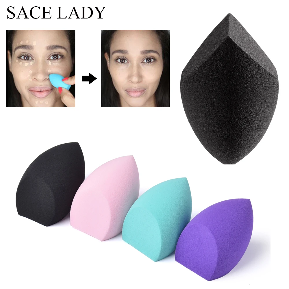 

1pc Double Angled Sponge Soft Easy Blended Cosmetic Powder Puff Foundation Concealer Cream Make Up Tools