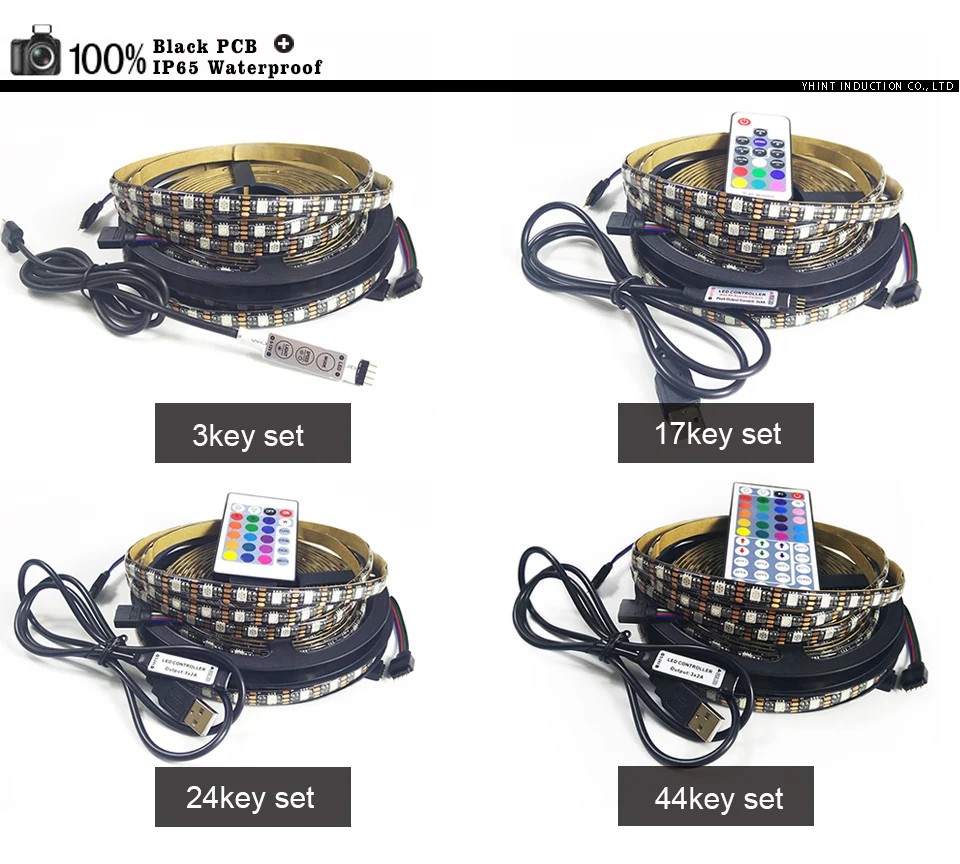 IP65 black pcb strip