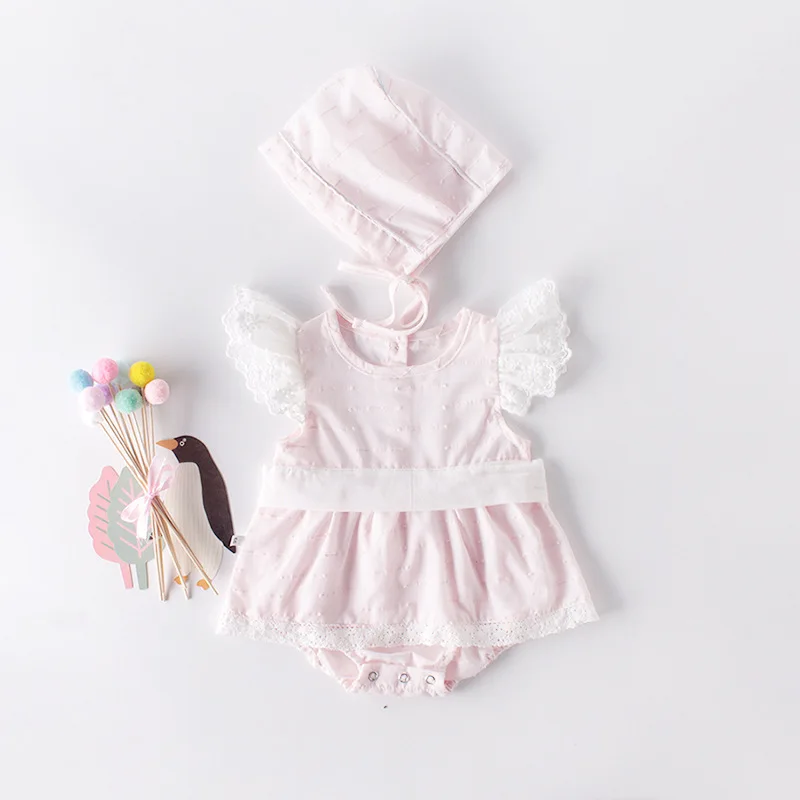 

baby girl summer set kids outfit baby girl set bodysuit with cap