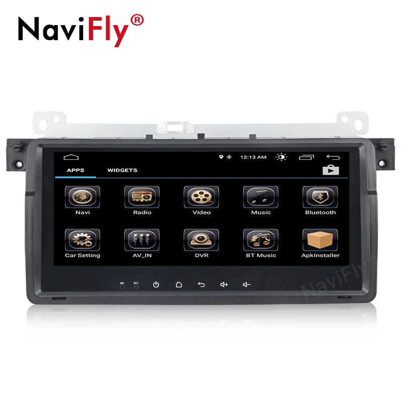 Top NaviFly 8.8 inch Android 8.1 Car multimedia player for BMW E46 M3 1998-2006 with Radio GPS navigation Stereo head unit NO DVD 1