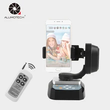 Alumotech YT-500 Panorama Motorizado Controle Remoto Pan Tilt Gopro Adaptador de Montagem do Tripé Cabeça Berço Para Telefone Inteligente Da Câmera DSLR