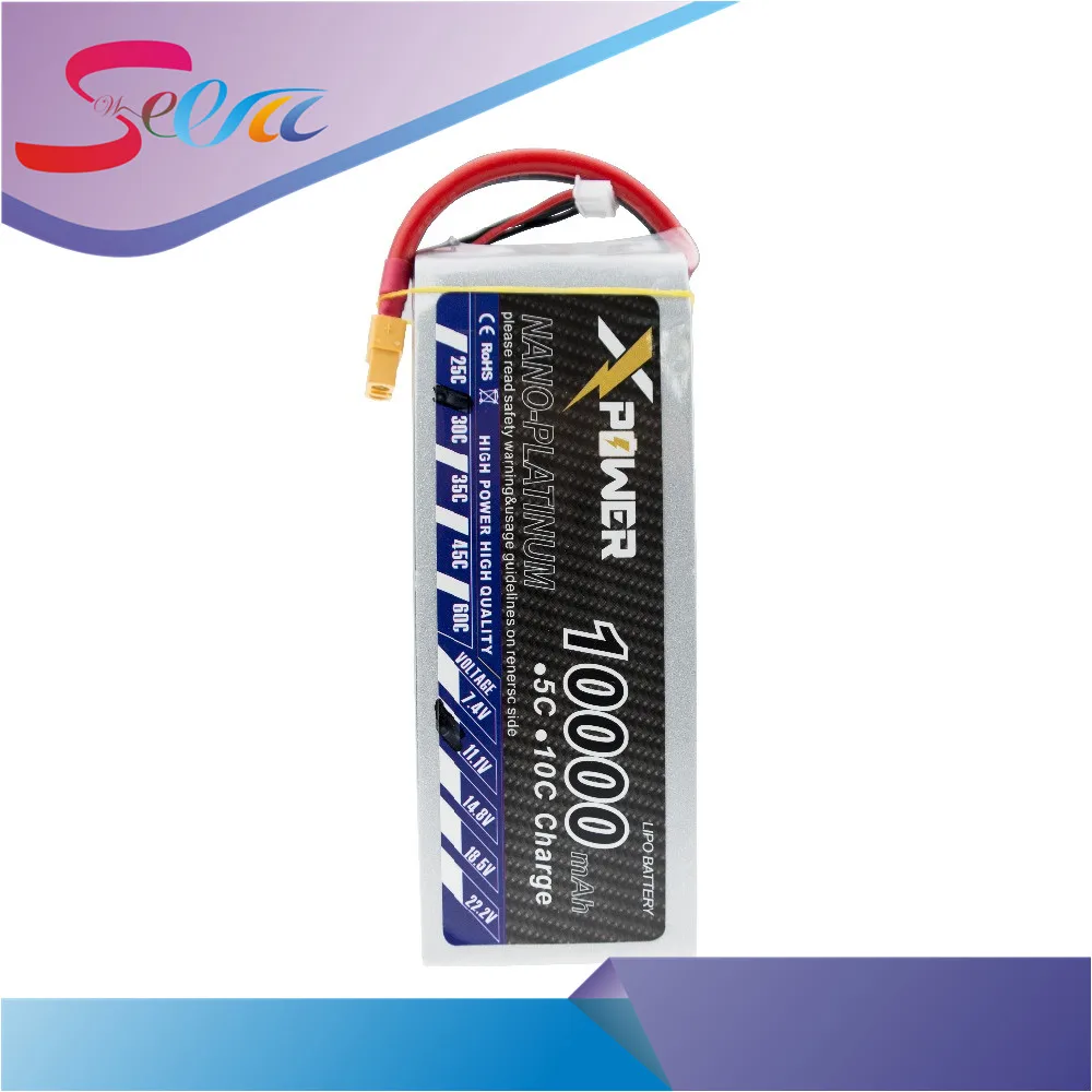 

2X Lipo Battery 11.1v 10000mAh 3S 30C XT60 T EC5 XT90 For RC Helicopter Quadcopter Airplane Aeromodelo Car Boat Lipoly Bateria