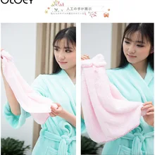 Micron прядильная Марля подвесной бант кухня ванная комната Коралловое бархатное полотенце 45*30 см креп Гладкий минималистичный бутик чистый и чистый