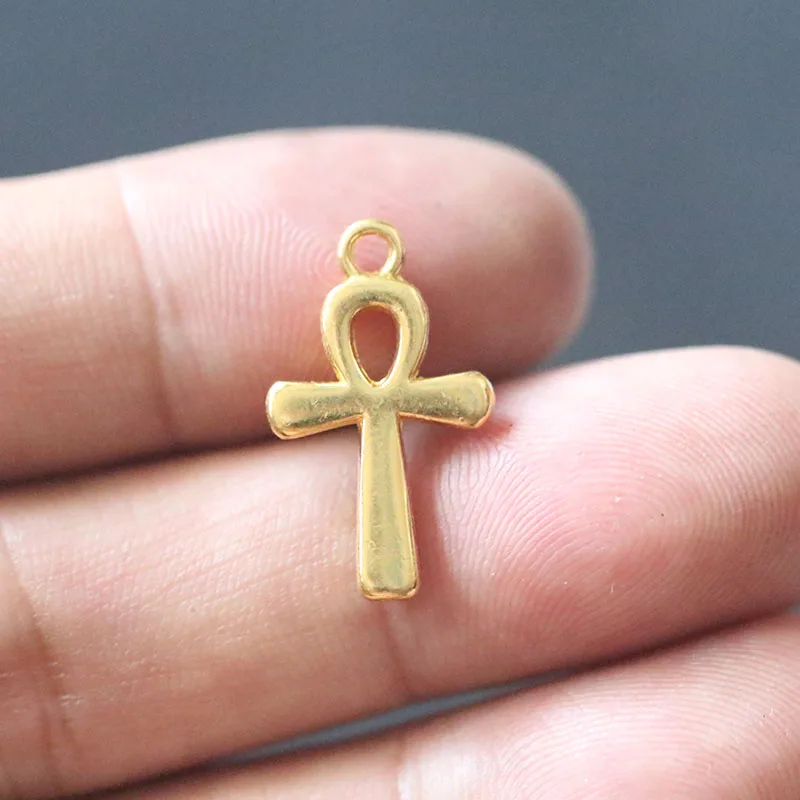 Tibetan Alloy EGYPTIAN CROSS ANKH Key of Life Silver or Bronze Charms Pendants