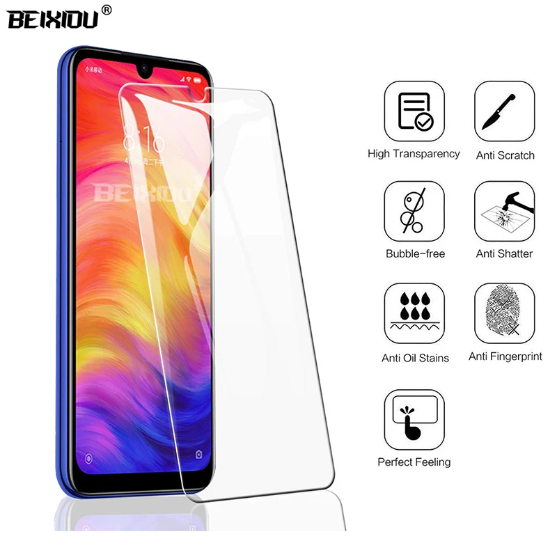 Закаленное стекло для Xiaomi Redmi 7 Защитное экрана 2.5D 9h закаленное защитная
