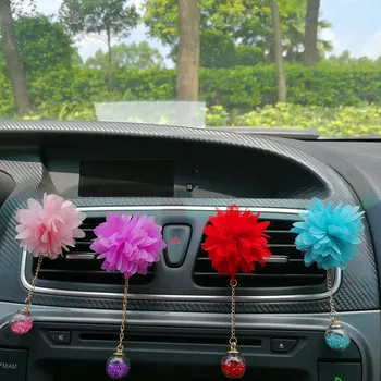 

MR TEA Car Air Condition Vent Perfume Fragrance Fringe flower Air Freshener Interior Decoration Car styling Auto Accessories