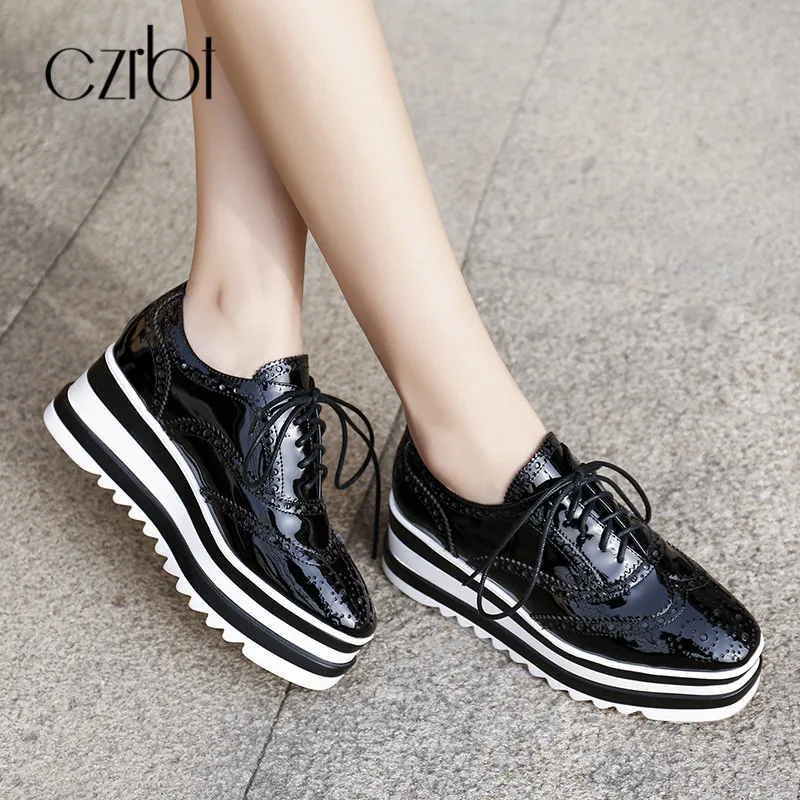 forme Casual Confortable Femmes Black Britannique Automne Slip Dames Printemps Dentelle Richelieu Plat yellow up Czrbt Des on Plate Chaussures SaHHqE