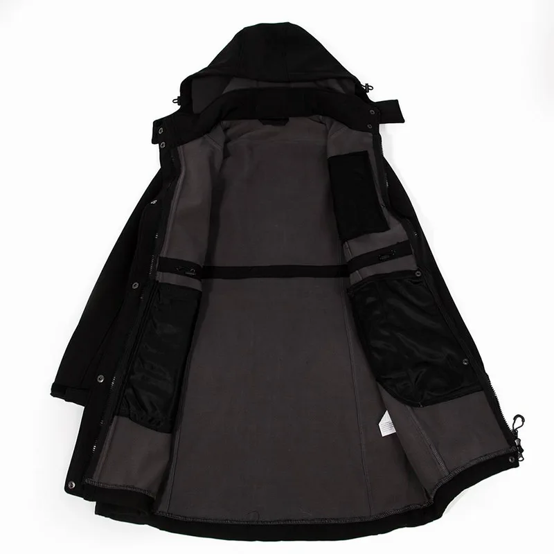 Scriosdh зимняя женская куртка из флиса мягкая оболочка ветрозащитная длинная куртка для альпинизма Водонепроницаемая Антистатическая Женская куртка