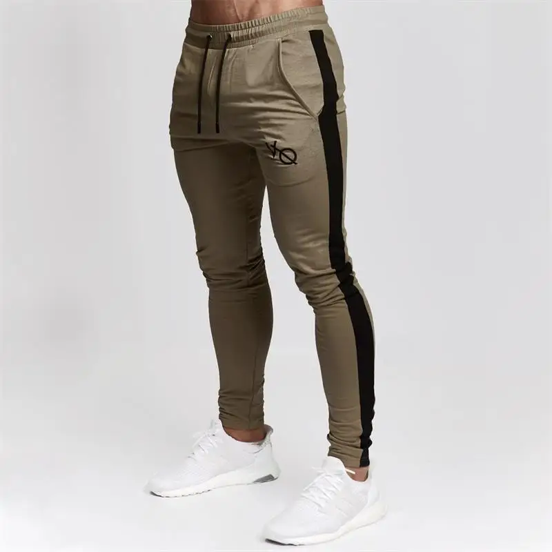 

Men stripe Fitness Joggers Running Pants Men Training Sport Leggings Sportswear Sweatpants Bodybuilding Football Tights Rashgard