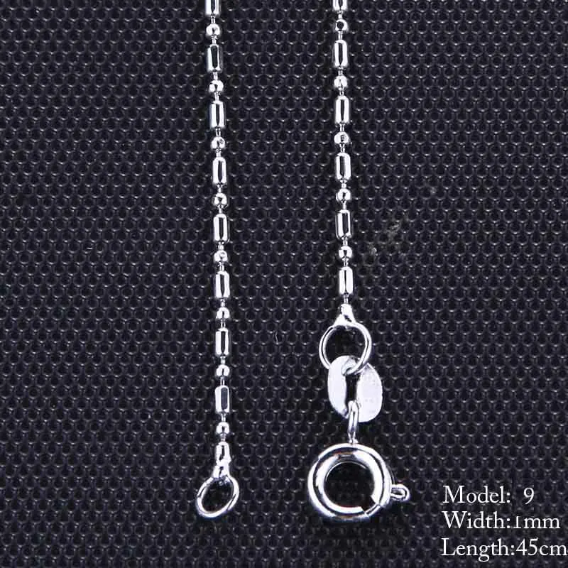 10 Style Sterling Chain Necklace 2 Style Stainless Steel Chain With Lobster Clasps Fine Chain Men Women Accessories 
