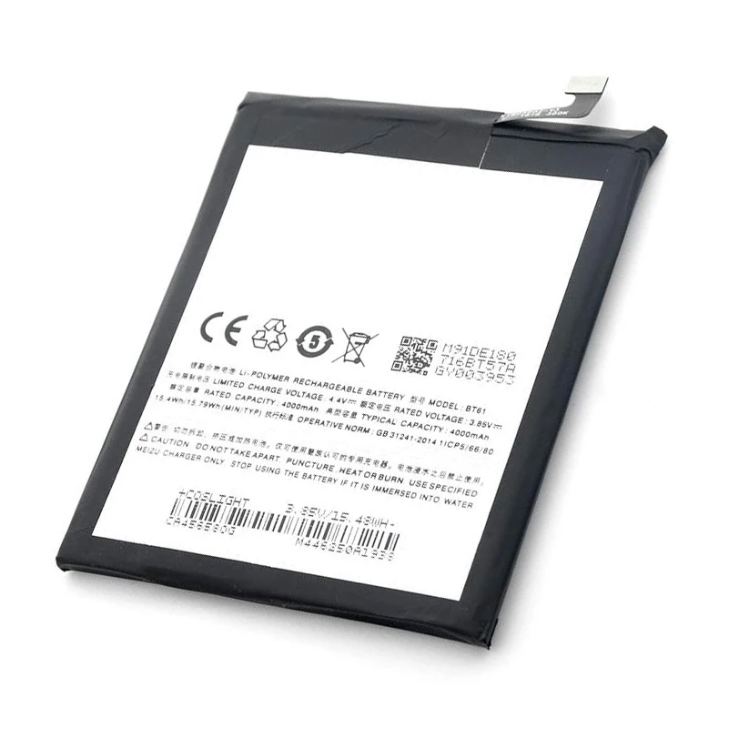 2 шт./лот BT61 4000 мАч литий-ионный аккумулятор для телефона Meizu M3 Note L681 L681H L версия