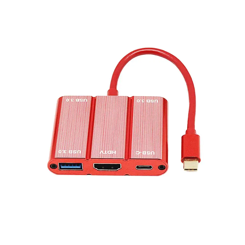 Usb адаптер YMY 5 в 1 концентратор USB Type C для 4K HDMI USB3.0 и PD зарядки совместимый с Apple MacBook