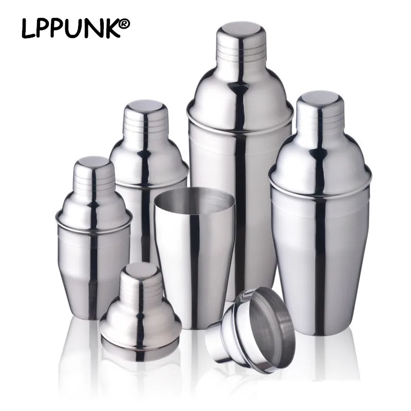 New Arrival 4 Capacities Cocktail Shakers Stainless Steel 304 Cocktail Shakers High End 250ml