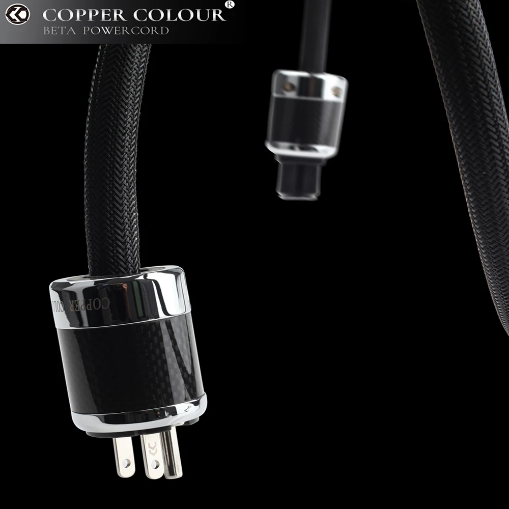 Copper Colour CC BETA US Plug Hi-Fi Powercord freeze OCC Silver cable audiophile Teflon _10
