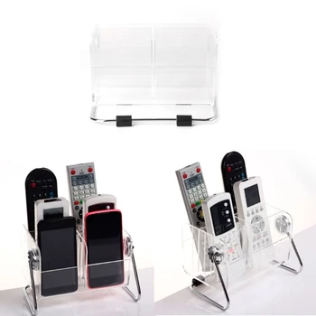 

TV Remote Control Phone Key Pen Acrylic Organizer Storage Box Clear Stand Holder