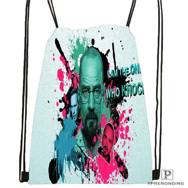 Drawstring Backpack Обычай ломается плохой походная сумка на шнурке милый рюкзак дети ранец(черная спина) 31x40 см#180531-03-71 - Цвет: Drawstring Backpack