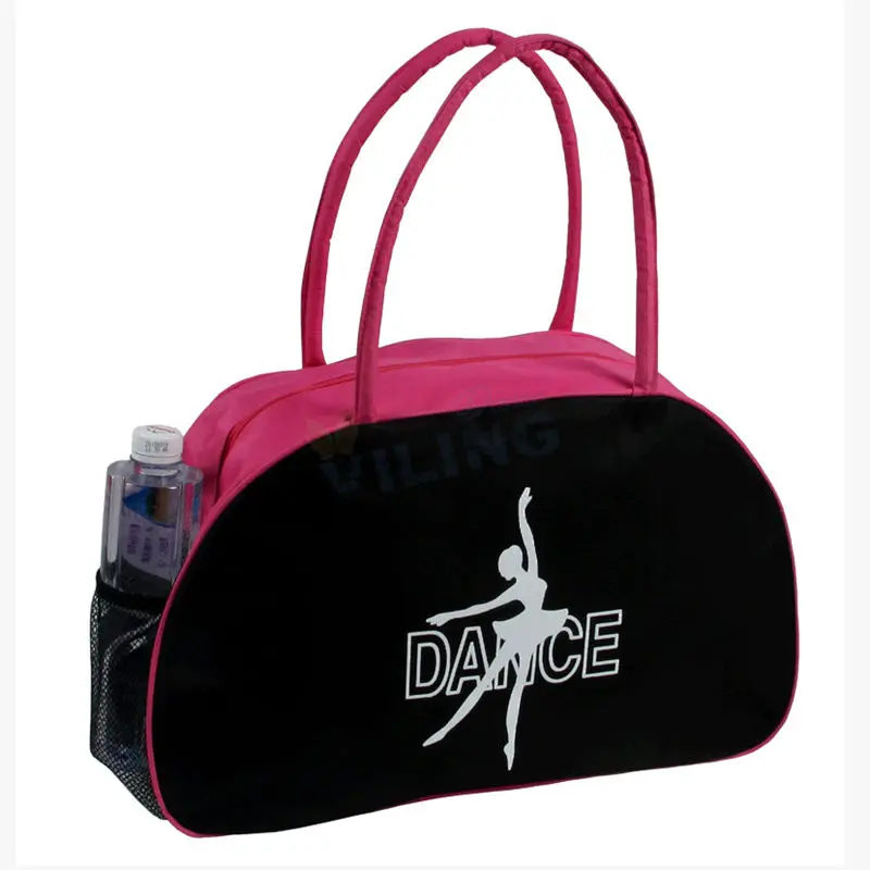 Розовая сумка для балета, сумка для танцев, черные сумочки для девочек, женские сумки для танцев, с вышивкой, клатч, хорошая Водонепроницаемая тканевая сумка для детей