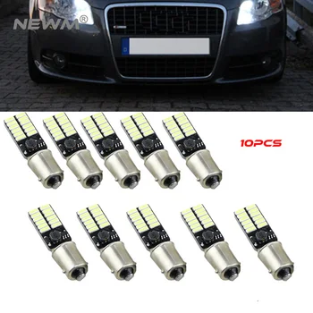

10pcs BA9S 24SMD 4014 LED Car Light Bulb Parking Lights Canbus Error Free Auto Lamp Led for Mercedes W210 E420