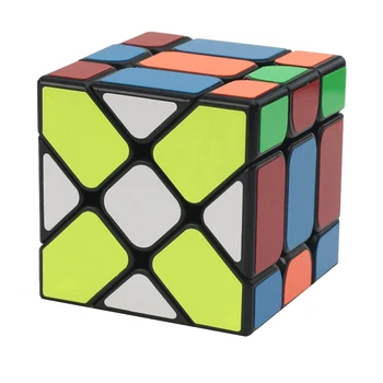 

Yongjun Yileng Magic Cube YJ8318 3x3x3 Square King Fisher Skew Cube YJ Strange Shape Edge Shifting Sticker Cube Puzzle Toy Kids