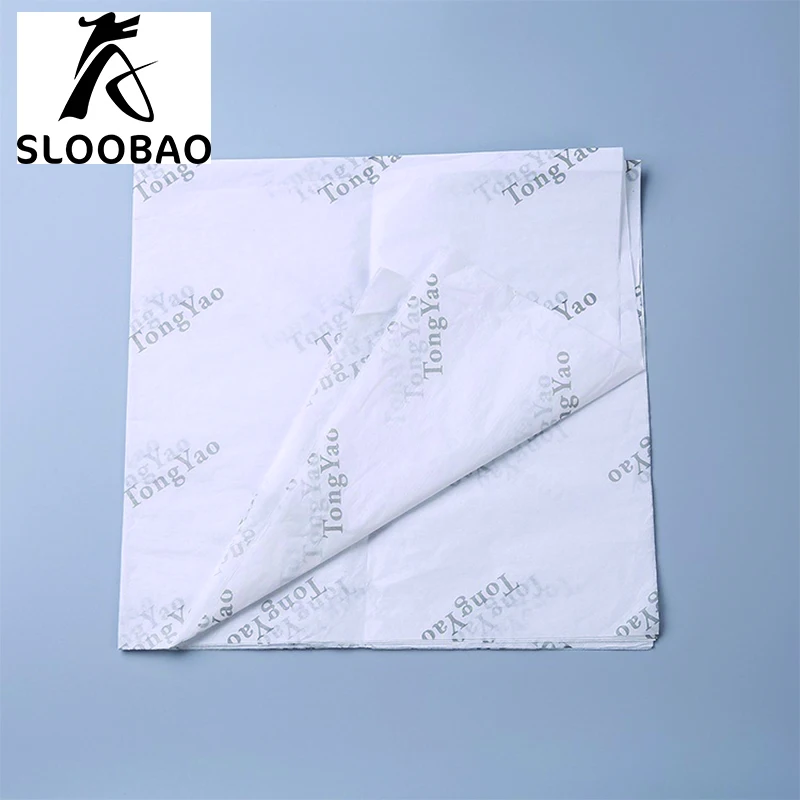 Напечатанный на заказ логотип подарочная тканевая бумага/влагостойкая упаковочная бумага/одежда/обувь оберточная тканевая бумага