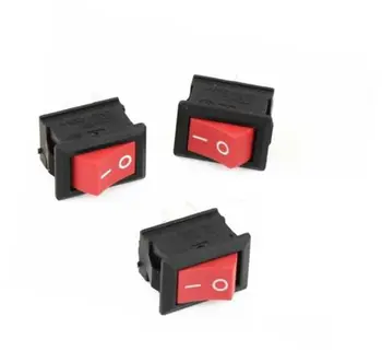 

5PCS Rocker Switch ON-OFF 2 Position 2 PinK CD1-101 Electrical equipment With Light Power Switch 6A 250V