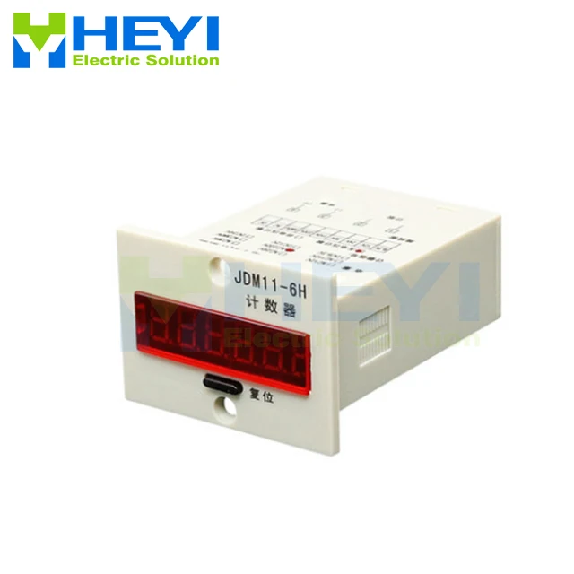 

JDM11-6H 4pin 6-Digits Display Electronic Counter Hour Meter Counter Industrial Electronic Mechanical Timer Generator