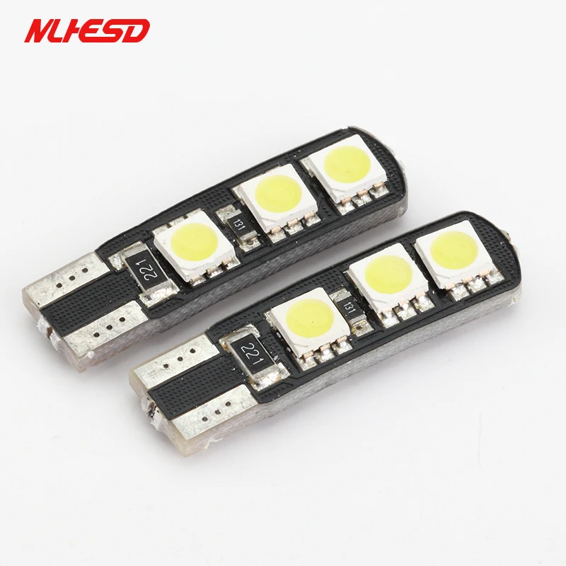 10 шт. T10 6SMD 5050 с can-bus W5W 6 светодиодный DC12V никаких повреждений при нормальном