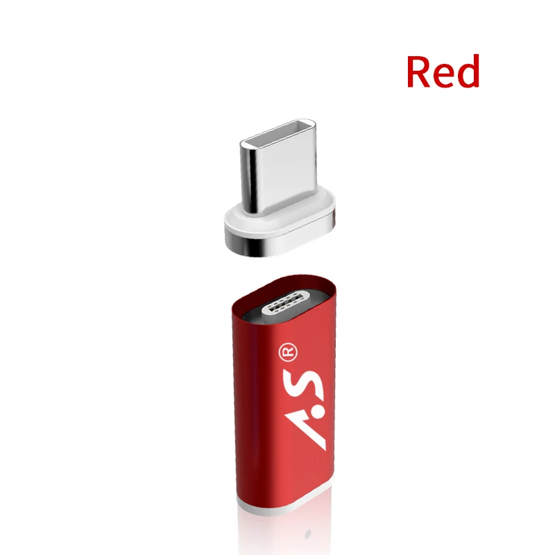 А. S USB-C кабель для TypeC Магнитный адаптер для Macbook samsung S9 huawei mate 20 Pro OnePlus 6 кабель передачи данных для быстрой зарядки разъем - Цвет: Red Kit