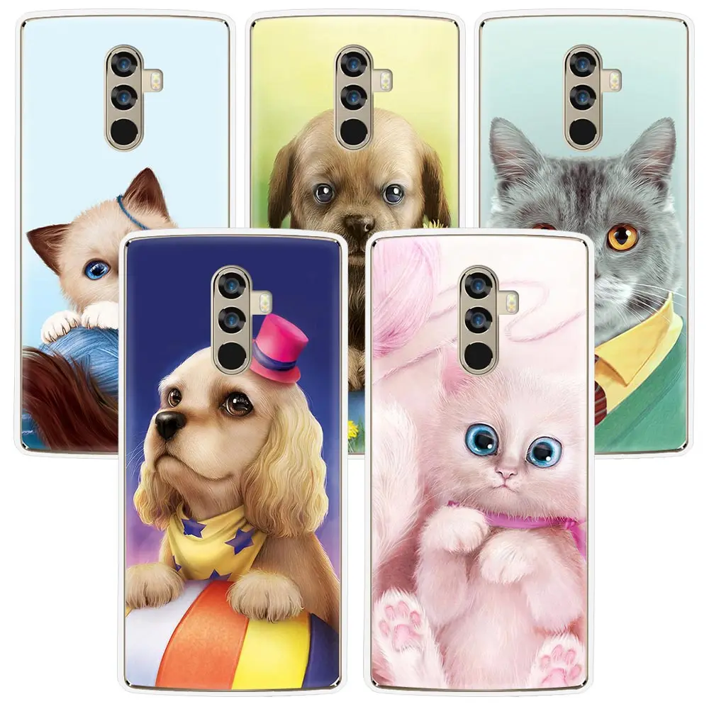 

Cute Phone Case for Doogee mix mix2 BL5000 7000 X10 20 30 Shoot1 2 Cat Dog animals Transparen Soft Silicone Back Cover