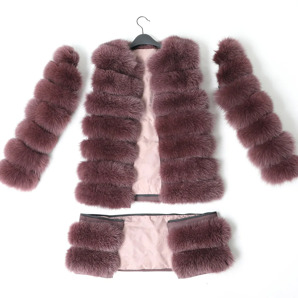 Maomaokong, Женское пальто из натурального меха лисы, зимняя женская куртка, пальто, жилет для девочек, Кожаная Мода