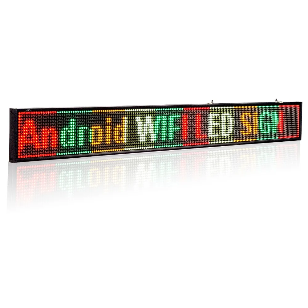 82 см P5 16*160 SMD Крытый рекламы windows ios Android телефон беспроводной Wi-Fi программируемый светодиодный дисплей доска неподвижной в 4-х цветах знак