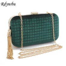 Rdywbu Весна Ленточки вечерняя сумочка; BS010 новые бархатные сумки на плечо вечерние свадебные клатчи с цепочкой роскошные свадебные Кошелек Bolsos B353
