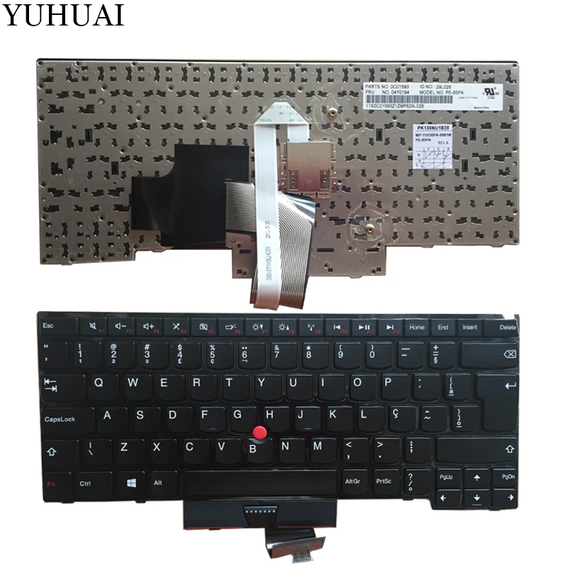 

New Laptop keyboard for IBM ThinkPad E430 T430U E445 E335 S430 E430S E430C BR/Brazil layout Black no Backlight