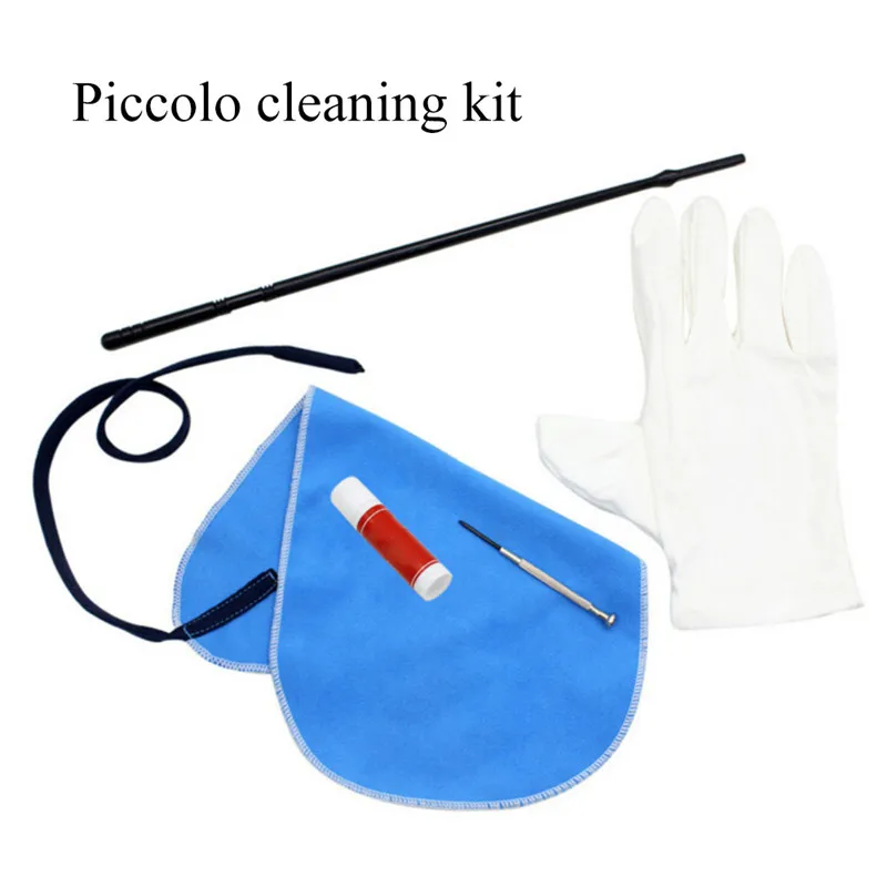 LADE flute five-piece Cleaning Kit Set Cloth Stick Gloves Cork Grease Screwdriver Woodwind Instrument Clean Care | Музыкальные