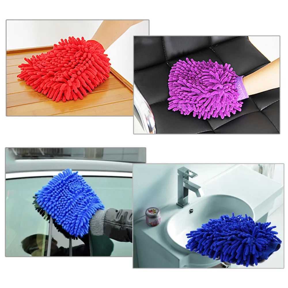 Новая легкая микрофибра для мытья автомобиля Кухня Бытовая перчатка для мытья