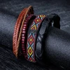 Hot Sale Mens Chain Link Bracelet Fashion Alloy Leather Bracelets&Bangles Ethnic braided Rope Wrap Bracelets for Women Men Gifts ► Photo 3/6