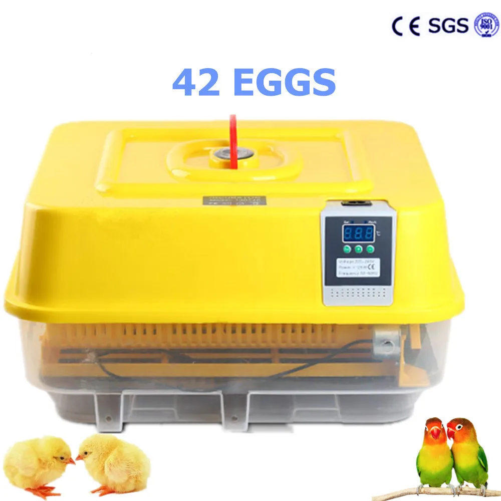 

Best Price 42 Egg Incubator Brooder Poultry Incubator Digital Automatic Turning Hatcher Temperature Control Poultry Hatch