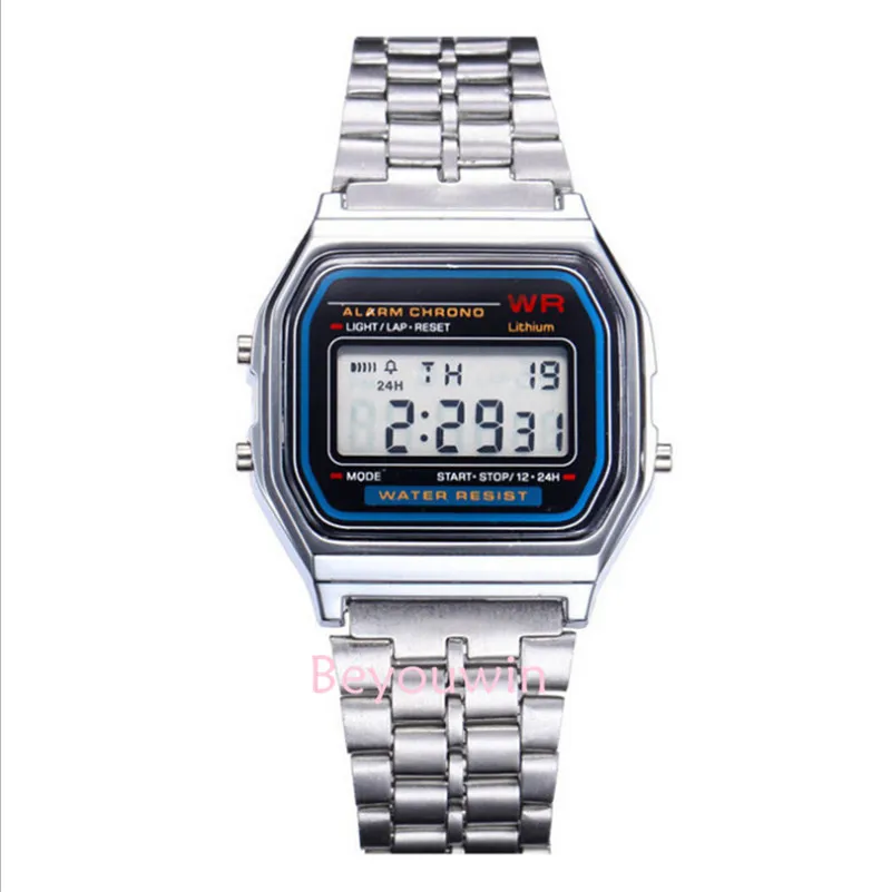 

100pcs/lot fashoon led watch for kids man women hot selling alloy casual digital watch