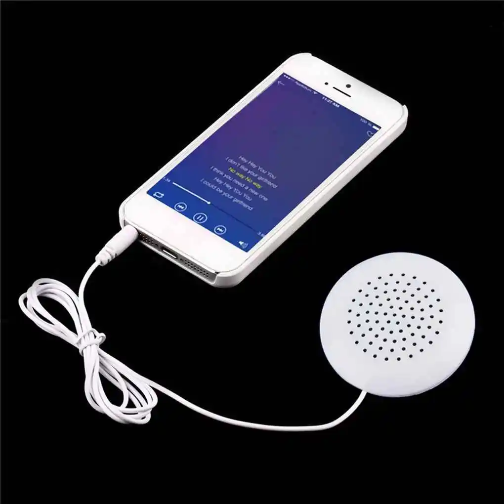 

Mini White 3.5mm Pillow Speaker for MP3 MP4 Player For iPhone For iPod CD Radio