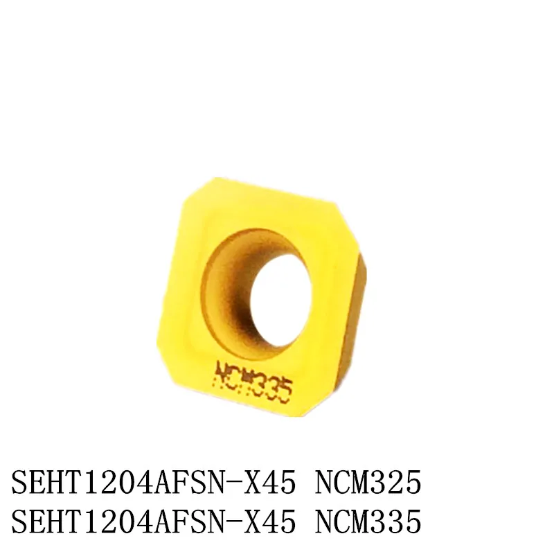 

Free Shipping good quality 10 PCS/set carbide CNC blade Square milling cutter insert SEHT1204 SEHT1204AFSN-X45 NCM325/335
