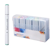 60 цветов рисования акварельные ручки-Щетки Набор мягкие Маркеры Ручка для эскиза анимация почерк Краска Ручка