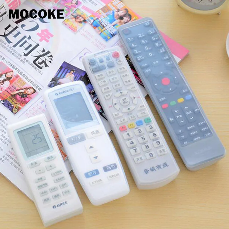 

1PC Silicone Video TV Air Condition Remote Controler Protective Cases Cover Waterproof Dust Protector Pouch Storage BagsY101
