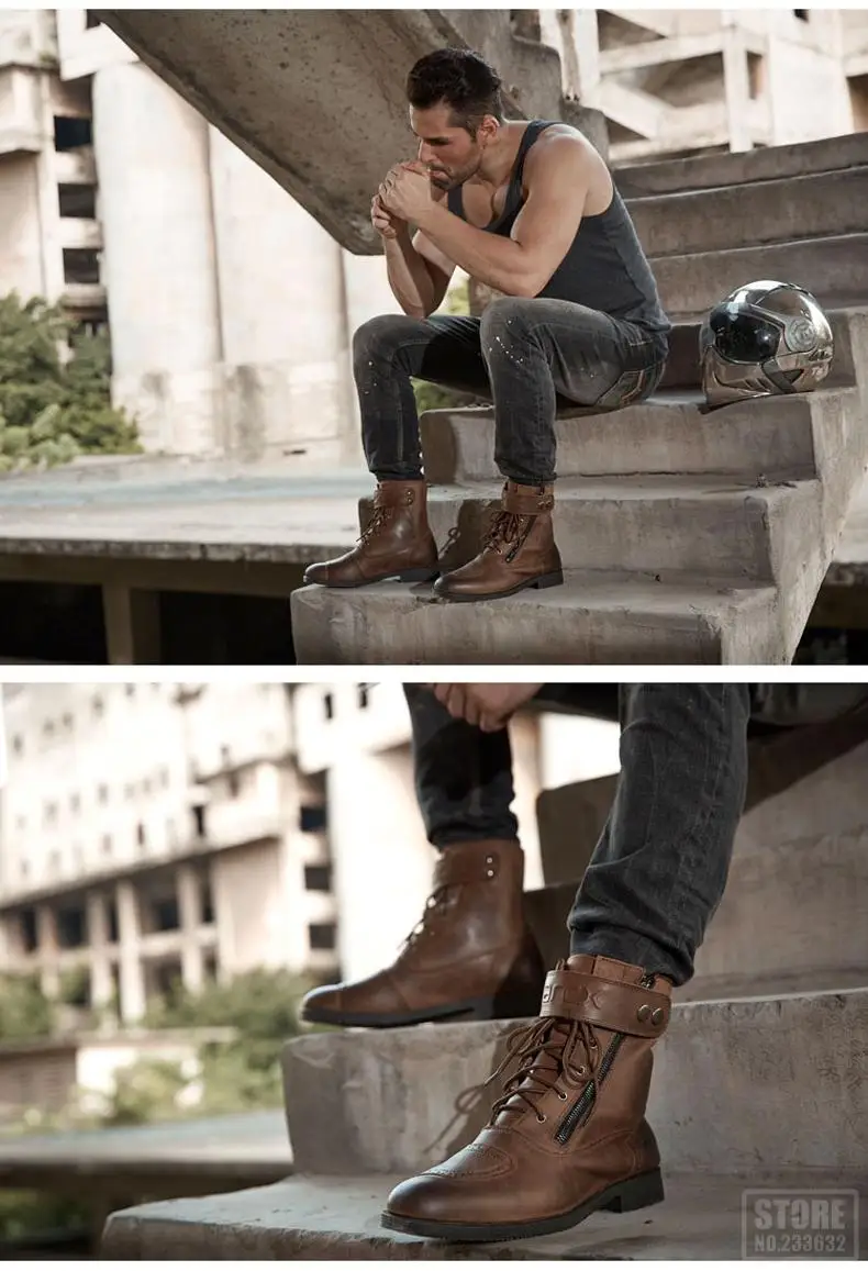 ARCX/кожаные мотоциклетные ботинки; мужские мотоциклетные ботинки в стиле ретро; обувь для мотогонок; Chopper Cruiser; прогулочная Байкерская обувь в винтажном стиле; обувь для отдыха
