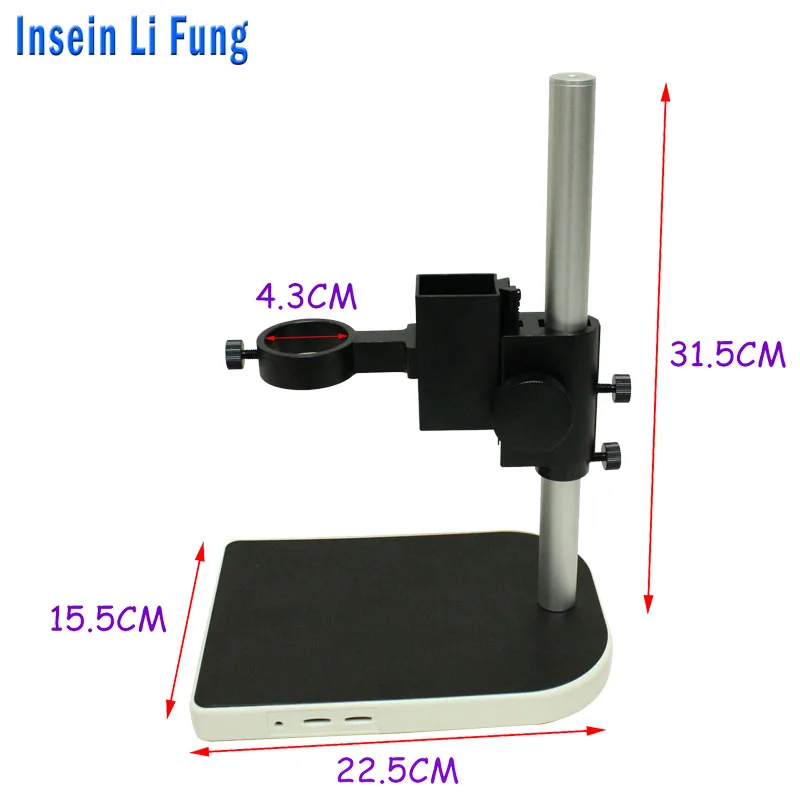 CCD Industrial Digital Microscope Camera Holder Upper and down regulation Lab Lens Table Stand