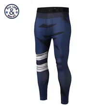 3D бегунов спортивные брюки компрессионные брюки мужские компрессионные колготы Бодибилдинг компрессионные брюки Утягивающие колготки