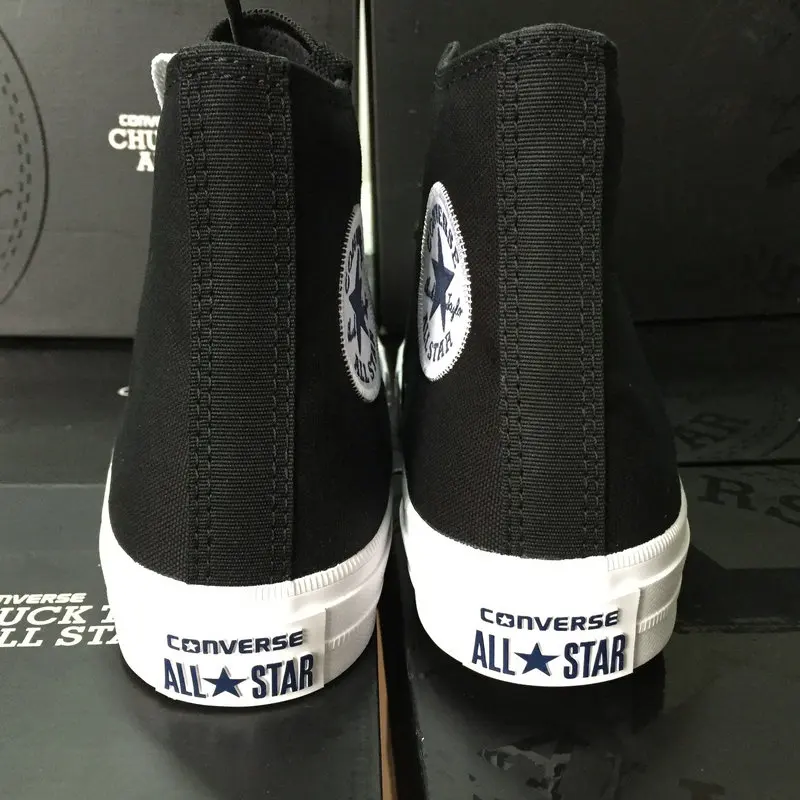 الأصلي Converse كل نجم الأحذية للرجال والنساء للجنسين عالية أحذية رياضية من قماش القنب الأزرق أسود اللون التزلج أحذية 150143C