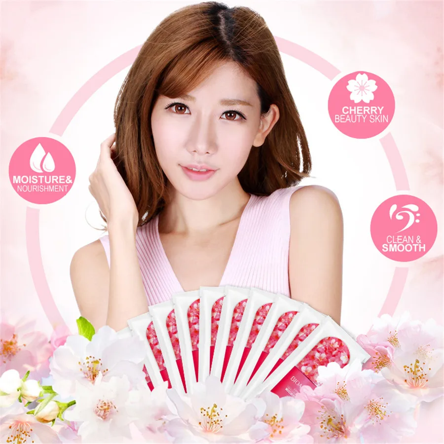 BIOAQUA 3pcs lot skin care natural plant extract facial mask moisturizing anti wrinkle sleep mask 5