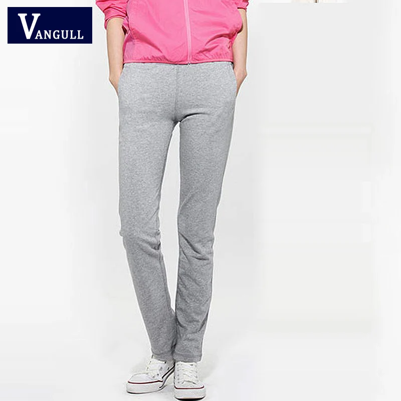 

New 2016 Pants Women Solid Color Cotton Women's Pants Casual Slim Trousers Full Length Comfortable Gray Pants S-XXL
