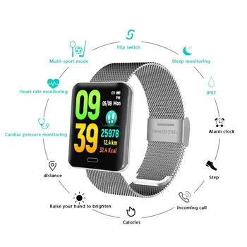 

2020 Men's smart watch Android smart watch heart rate monitor multiple sports models fitness tracker female support pedometer
